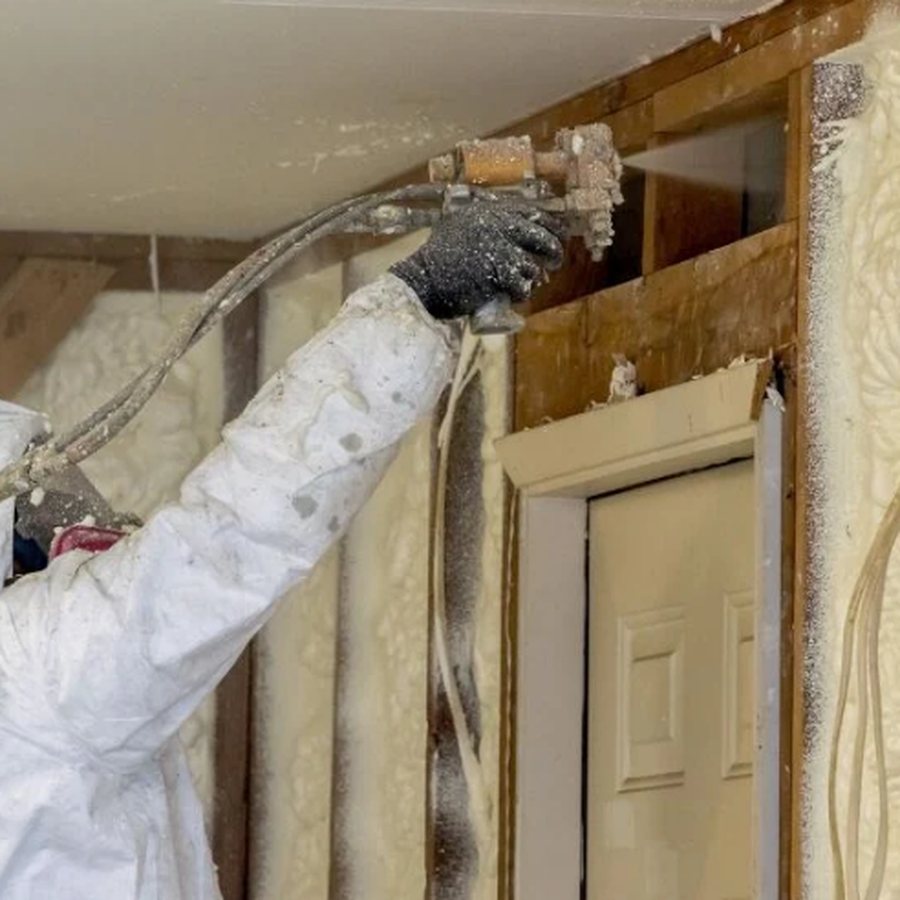 Insulation jobsite: wall cavity fill