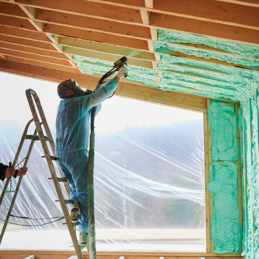 Insulation jobsite: finished install
